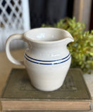 Found Texas-Made Pottery Pitcher w/ Hand-Painted Floral Design