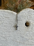 "Breathe" Petite Silver Chain Giving Key Necklace