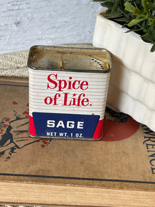 Vintage Spice of Life Sage Tin