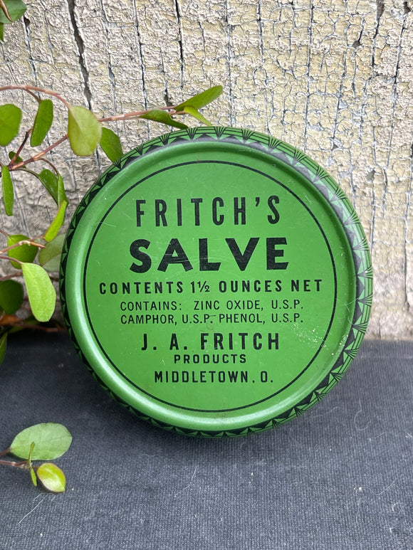 Vintage FRITCH'S SALVE Tin