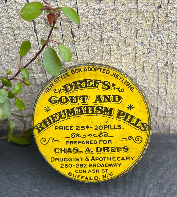 Vintage DREFS' Pill Tin
