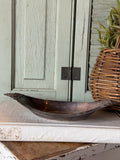 Vintage Silver Dish with Floral Detail