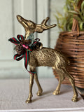 Vintage Brass Buck with Removable Bow