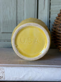 Vintage Yellow Pottery Planter