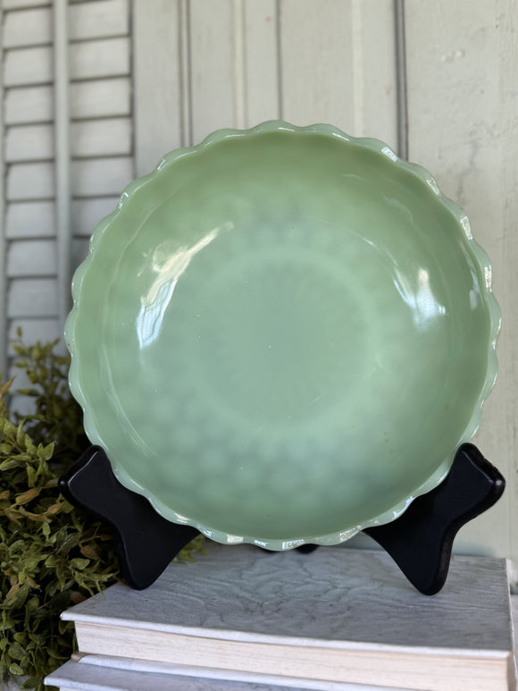 Vintage Jadeite Scalloped Plate