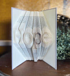 Hand-Folded "Hope" Book