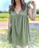 Elise Eyelet Dress