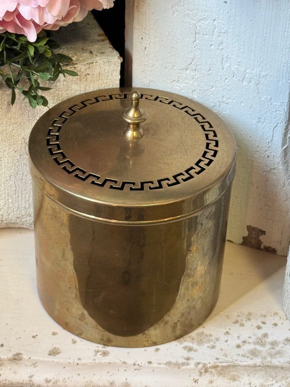 Vintage Brass Humidor