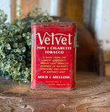 Vintage Velvet Tobacco Tin