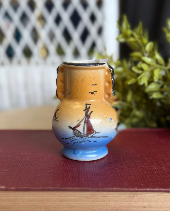 Mid-Century Pottery Budvase Made in Japan