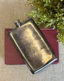 RARE Vintage Hammered Silver Flask
