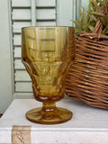 Vintage Anchor Hocking Amber Iced Tea Glass