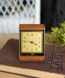 Vintage New Haven Travel Alarm Clock w/ Case