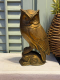 Beautiful Vintage Brass Owl
