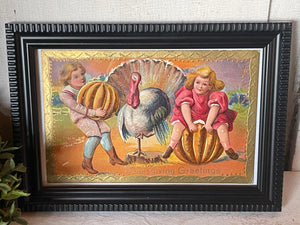 Vintage Framed Thanksgiving Postcard