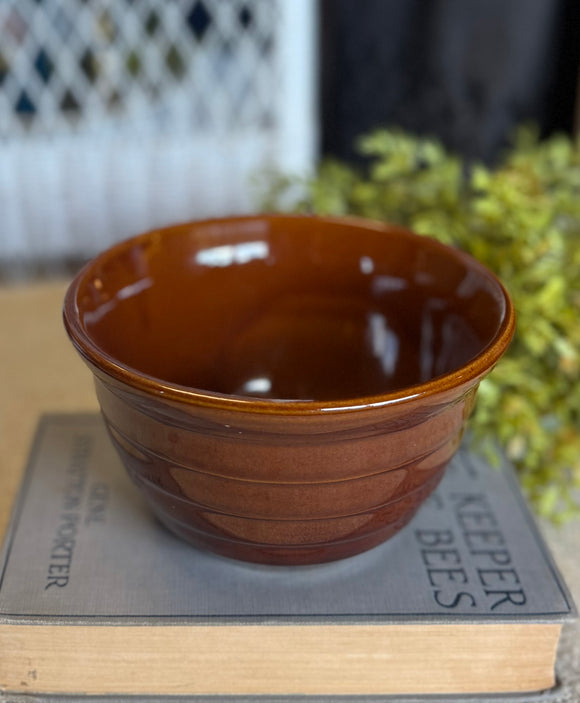 Vintage Monmouth USA Brown Pottery Bowl