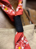 Rustic Black Long Leather Slide