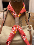 Distressed Brown Long Leather Slide