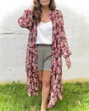 Magenta Floral Maxi/Duster