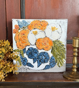 Jill Harper 8" Fall Bouquet Canvas Art