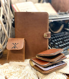 Handmade "Dylan" Leather Wallet w/ Notepad