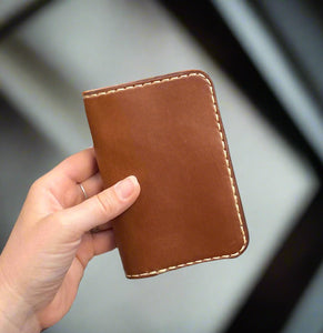 Handmade "Dylan" Leather Wallet w/ Notepad