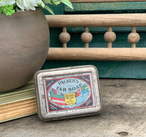 Made in USA Packers Tar Soap & Tin