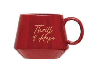 Stoneware "Thrill of Hope" Mug w/ Gift Box