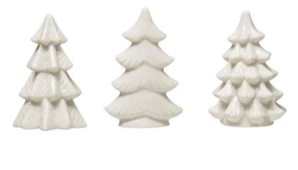 Mini White Stoneware Tree