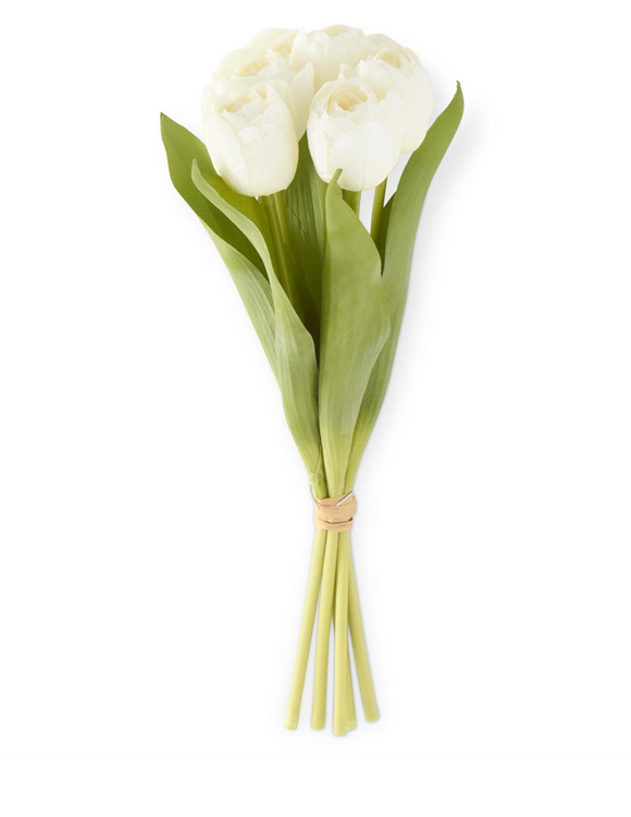 Real Touch White Tulip Bundle