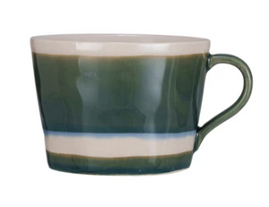Stoneware Mug w/ Stripes