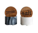 Marble Salt/Pepper Cellar w/ Lid