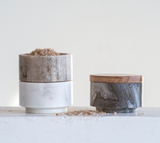 Stackable Marble Pinch Pot Set