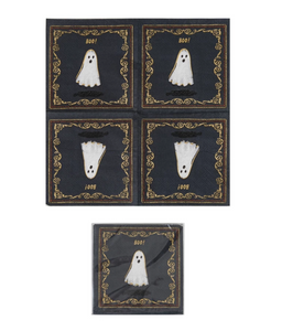Paper "BOO!" Cocktail Napkins w/ Ghost