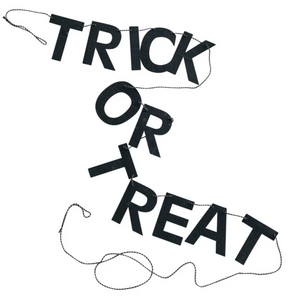Paper Trick or Treat Banner