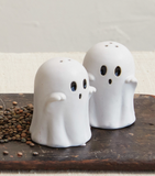 Stoneware Ghost Salt & Pepper Set