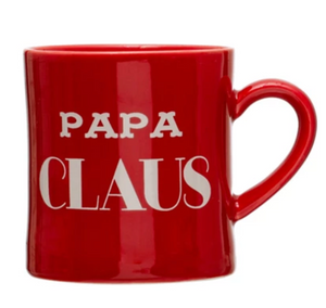 Stoneware Nana/Papa Claus Mug