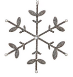 Glass Beaded Snowflake Ornament