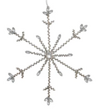 Glass Beaded Snowflake Ornament