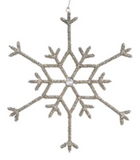 Glass Beaded Snowflake Ornament