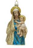 hand-Painted Virgin Mary & Child Ornament