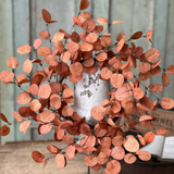 Red Penny Leaf Candle Ring