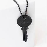 "Believe" Matte Black Classic Giving Key