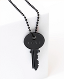 "Love" Matte Black Classic Giving Key