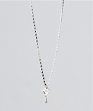 "Courage" Petite Silver Chain Giving Key Necklace