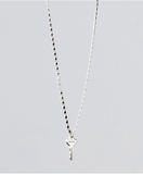 "Worthy" Petite Silver Chain Giving Key Necklace