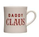 Stoneware Mommy/Daddy Claus Mug