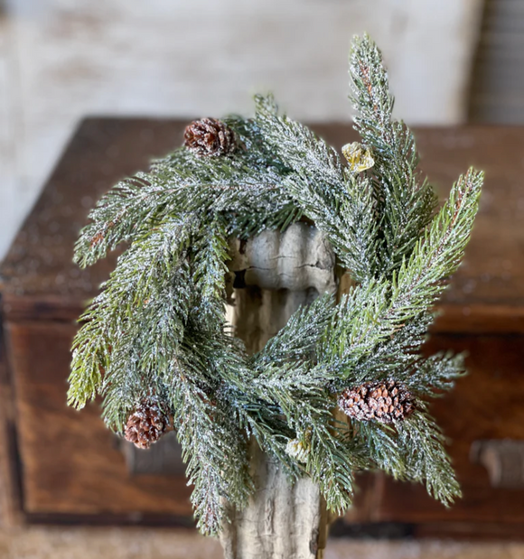 Frosted Spruce Candle Ring