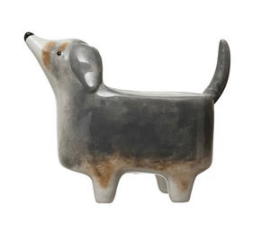 Ceramic Dog-Shaped Planter