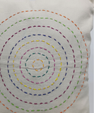 Embroidered Circles Cotton Bag